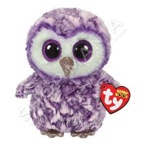 TY ATTIC TREASURES - BUF PREJ PELLUSHI 15CM "BEANIE BOOS MOONLIGHT PURPLE OWL" - 008421363254