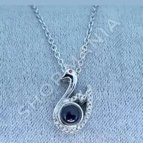 VARESE ARGJEND ME GUR ZIRKONI "DIZAJN MJELME" - DHA-BL4.9-169