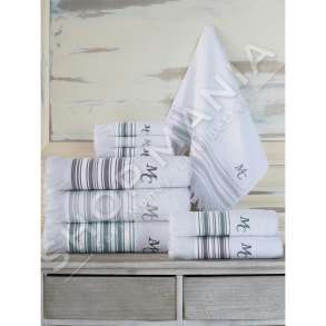 MARIE CLAIRE PARIS - SET ME 2 PESHQIRE 100% PAMBUK "MELVIN" - 2X40X70CM