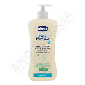 CHICCO - SHAMPO TRUPI & FLOKESH 500ML/+0MUAJSH "BABY MOMENTS GENTLE BODY WASH AND SHAMPOO" - 8058664138456