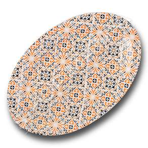 NAVA - PJATANCE PORCELANI NE FORME OVALE Ø35CM "MAIOLICA ORANGE" - 5205746158366