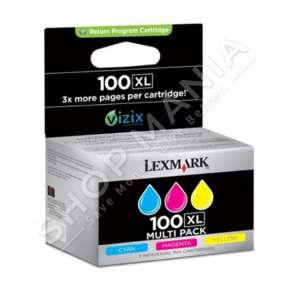 LEXMARK - ORIGJINALE MULTIPACK NGJYRË E KALTËR / NGJYRË MAGENTA / NGJYRË E VERDHË 14N0850 100 XL RRETH 600 FAQE, KONFEKSION TRESH, UV
