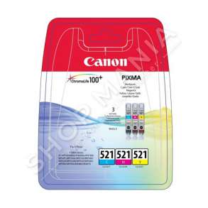 CANON - MULTIPACK NGJYRË E KALTËR/NGJYRË MAGENTA/NGJYRË E VERDHË CLI-521Z 2934B010 KONFEKSION MULTI