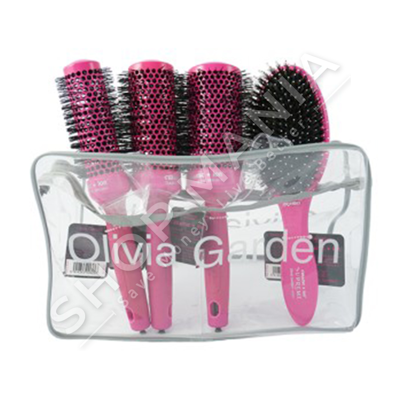OLIVIA GARDEN - CERAMIC ION THERMAL BAG SET PINK