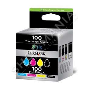 LEXMARK -  ORIGJINALE KARTUÇË ME BOJË NGJYRË E ZEZË / NGJYRË E KALTËR / NGJYRË MAGENTA / NGJYRË E VERDHË 14N1912 100 KARTUÇË ME BOJË, KONFEKSION ME 4 COPË