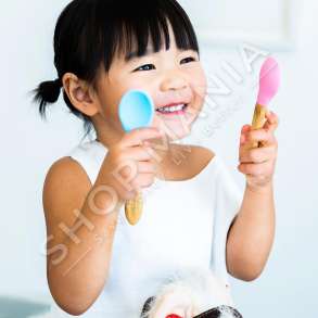 ECO RASCALS - SET 3 LUGE +4MUAJSH "BAMBOO SPOONS FOR BABIES PINK/GREEN/YELLOW" - 793591755878