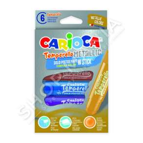 CARIOCA - KUTI LYERJE BOJRASH METALIKE DHE SOLIDE - 6 COPE