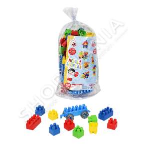 BEST TOYS - LOJE ME KUBA FORMUES 120PJESE/+3VJEC "PVC BLOCKS 120 PIECES"
