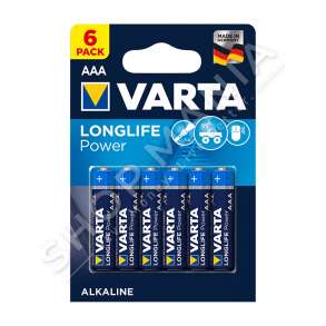 VARTA - BATERI ALKALINE LONGLIFE POWER A++, 1.5V