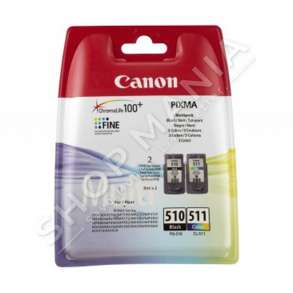 CANON-  MULTIPACK NGJYRË E ZEZË/NGJYRA TË NDRYSHME 2970B010 PG-510 + CL-511 PG-510 + CL-511