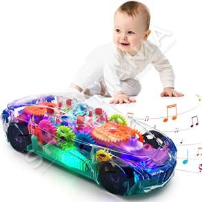 MAKINE ME DRITA & MUZIKE +3VJEC "GEAR RACING ELECTRIC FUNCTION MUSIC LIGHT ELECTRIC MECHANICAL GEAR STRUCTURE" - YJ388-65