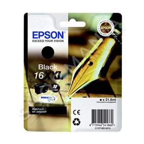 EPSON - KARTUÇË ME BOJË NGJYRË E ZEZË C13T16814010 T1681 RRETH 1000 FAQE 21.6ML XXL PATRONE