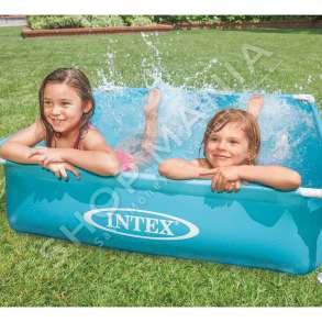 INTEX - PISHINE +6VJEC 1.22MX1.22MX30CM "MINI FRAME POOL BLUE" - 57173