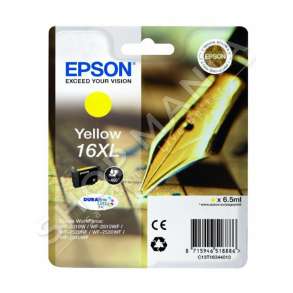 EPSON - KARTUÇË ME BOJË NGJYRË E VERDHË C13T16344010 T1634 RRETH 450 FAQE 6.5ML KARTUÇA ME BOJË XL