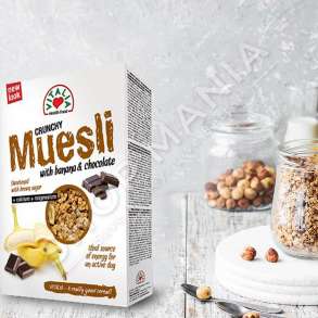 VITALIA - DRITHERA ME COPEZA BANANE & COKOLLATE "CRUNCHY MUESLI" - 375G