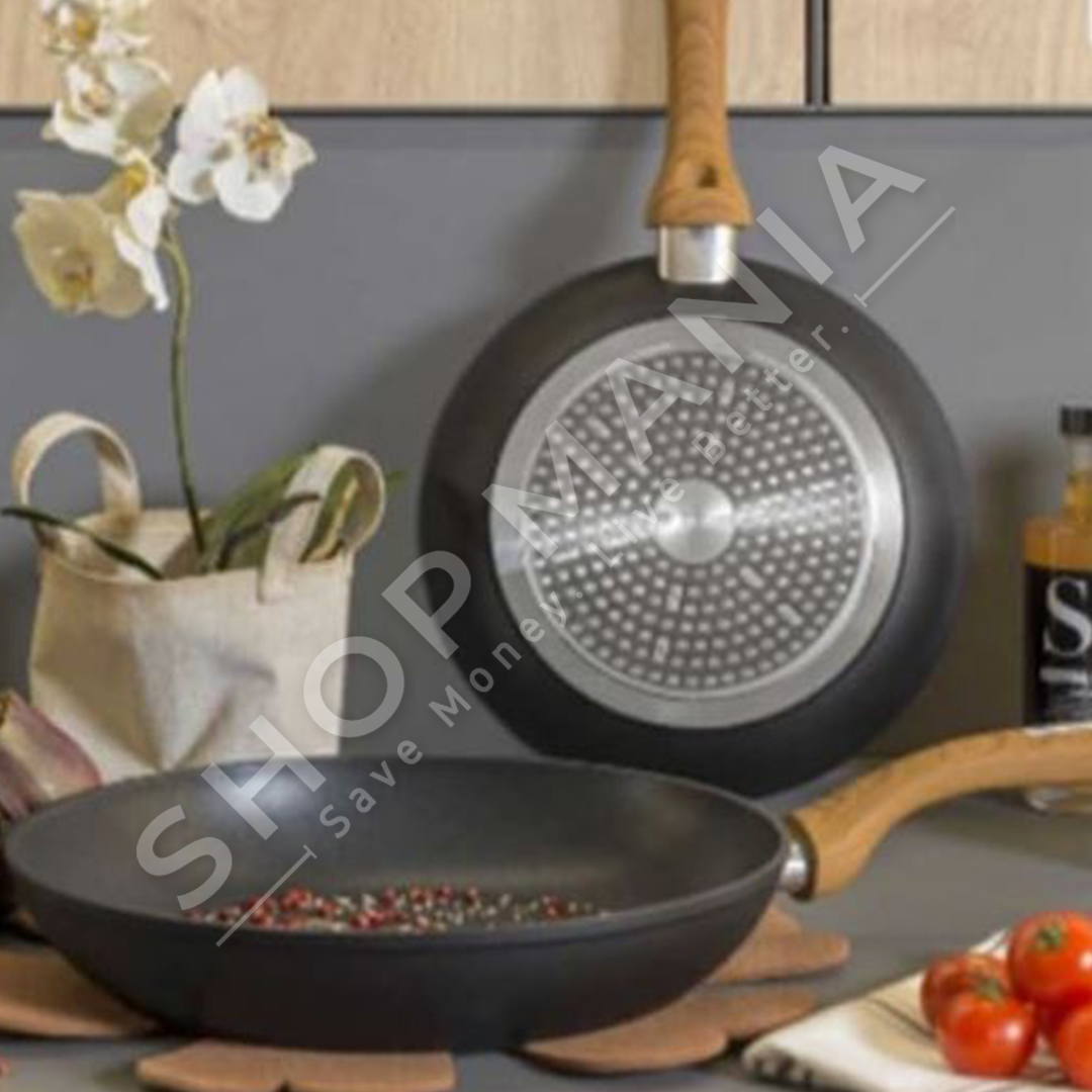 TIGAN ALUMINI ME VESHJE MERMERI ME KAPAK - 24CM