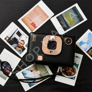 FUJIFILM - KAMER INSTAX "CAMERA INSTAX MINI LIPLAY HYBRID INSTANT ELEGANT BLACK HM1" - 4547410413229