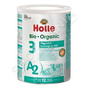 HOLLE - QUMESHT FORMULE 800G/+12MUAJSH "A2 ORGANIC INFANT FORMULA 3 800G FOR BABIES 12 MONTHS OLD+" - 7640161879454