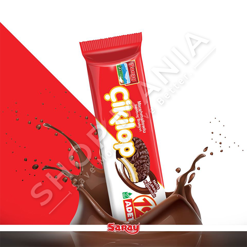 SARAY - 12 BISKOTA ME MARSHMALLOW & COKOLLATE  "CIKILOP" - 216G