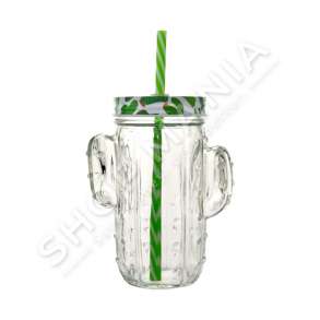 HOMESTYLE - GOTE QELQI NE FORME KAKTUS ME KAPAK & PIPEZ - 430ML