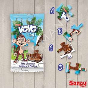 SARAY - BISKOTE ME ÇOKOLLATE "VOVO ART" - 23G