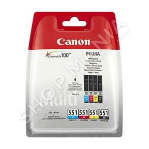 CANON -  VALUE PACK NGJYRË E ZEZË/NGJYRË E KALTËR/NGJYRË MAGENTA/NGJYRË E VERDHË CLI-551 PHOTO VALUE PACK 6508B005
