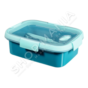 CURVER - TAS ME VAKUM 1L & SET SERVIRJE USHQIMI "SMART TO GO BLUE" - 3253920946010