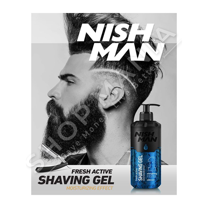 NISHMAN - SHAVING GEL ENERGIZING 400ml