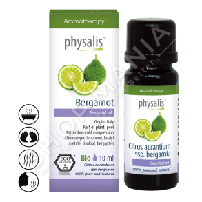 PHYSALIS - VAJ ESENCIAL QETESUES ME BAZE BERGAMOT 10ML "BERGAMOT CITRUS AURANTIUM SPP. BERGAMIA"