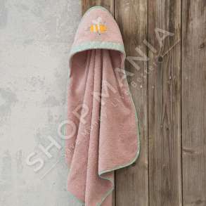 PESHQIR PER BEBE 100% PAMBUK "LITTLE RHINO" (0-12M) - 75X75CM