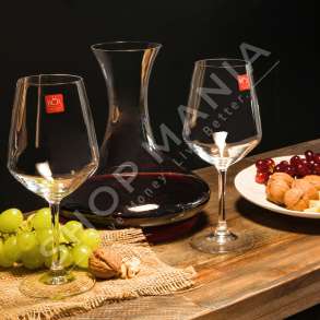 RCR CRISTALLERIA - SET 6 GOTA VERE 550ML & DEKANTER VERE 200ML "UNIVERSUM" - 8007815732609