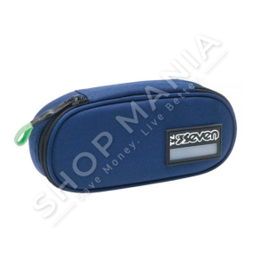 SEVEN - PORTOFOL SHKOLLE "ROUND PLUS PENCIL BAG FREETHINK UNISEX BLUE"