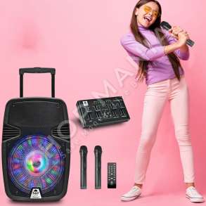 IDANCE - BOKS PORTATIV ME BLUETOOTH & 2 MIKROFONE 500W "BLUETOOTH SPEAKER IDANCE GROOVE 420DJ" - 4894367010194