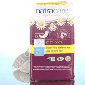 NATRACARE - PECETA HIGJIENIKE MUJORE ME PAMBUK ORGANIK "MAXI - SUPER" - 12 COPE
