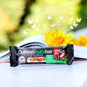 VITALIA - BARRETTE ME KOKRRA KAFE, FRUTA TE THATA, ME VESHJE COKOLLATE TE BARDHE - 30G