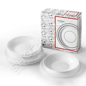 BORMIOLI ROCCO - SET 12 PJATA QELQI "WHITE MOON" - OP369