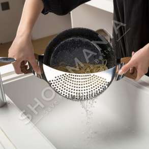 NAVA - SITE KULLUESE PER TENXHERE 33X9CM "STEEL STRAINER OVERLAY STRAINER STRAINER FOR PUT-ON POT" - 5205746123593