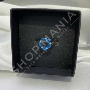 UNAZE ARGJEND ME GUR ZIRKONI BLU "FORME DIAMANTI" - KL-213