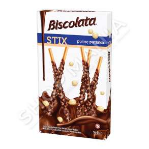 BISCOLATA - BISKOTE, COKOLLATE & ORIZ KROKANT "STIX CRUNCH" - 34G