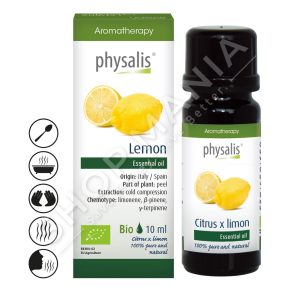 PHYSALIS - VAJ ESENCIAL LIMONI PER NXITJEN E PERQENDRIMIT 10ML "LEMON CITRUS X LIMON"