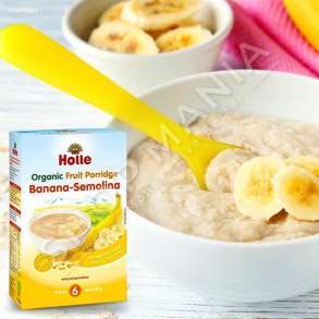 HOLLE - KREM/PURE ME MIELL GRURI & BANANE "ORGANIC" - 250G, +6 MUAJ