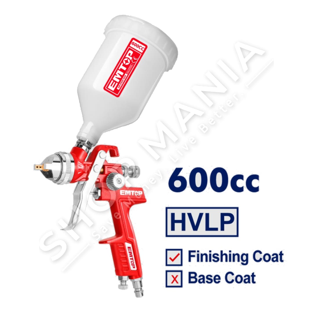 EMTOP - PISTOLETE BOJE HVLP ME DEPOZITE LART 1.4MM/ 600CC - EASG06001
