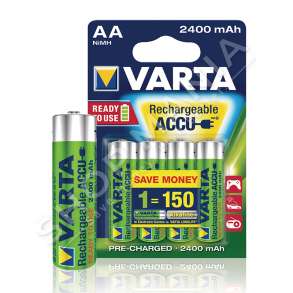 VARTA - BATERI RECHARGE ACCU POWER A+ 2400mAh, 1.2V