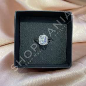 UNAZE ARGJEND ME GUR ZIRKONI "FORME KATRORE" - KL-200