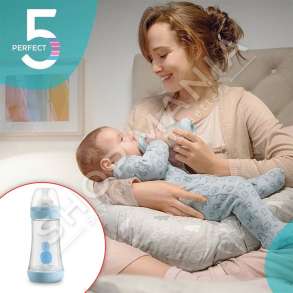 CHICCO - SHISHE ME BIBERON SILIKONI PER DJEM"PERFECT 5" - 240ML, +2 MUAJ