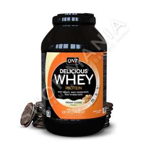 QNT - SUPLEMENT PROTEINE PER RRITJEN E MASES MUSKULARE ME SHIJE TE NDRYSHME "DELICIOUS WHEY" - 2.2KG