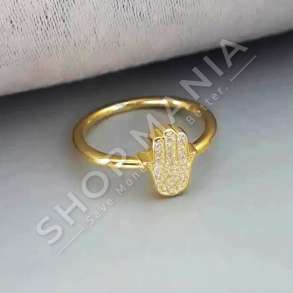 UNAZE ARGJEND ME GUR ZIRKON GOLD "DIZAJN DORE"