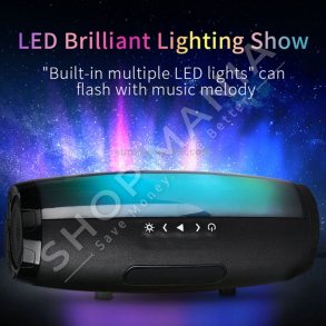 T&G - BOKS PORTATIV ME BLUETOOTH & NDRICIM LED 10W "PORTABLE WIRELESS SPEAKER" - TG-165