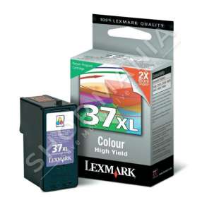 LEXMARK - ORIGJINALE KARTUÇË ME BOJË ME NGJYRA 18C2180E 37 XL RRETH 500 FAQE