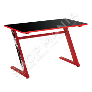WHITE SHARK - TAVOLINE GAMING 138X67.5X25CM - GAMING DESK ZZ- RED